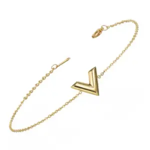 S009 Gold V-Shaped Bracelet
