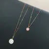 Fashion Geometric Stainless Steel Stoving Varnish Necklace