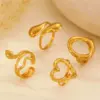 Wholesale 304 Stainless Steel Geometric Starfish Heart Shape Long-Lasting Plated Ion Plating (IP) K Gold Plated IG Style Shiny Waterproof Non Tarnish Surgical Steel Plating Open Rings