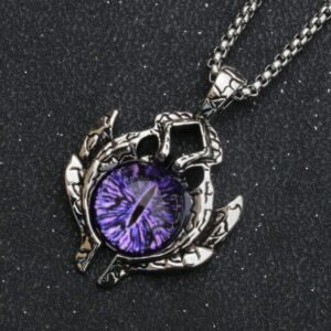Purple stainless steel chain