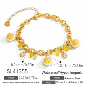 Sl41355 / Electroplating 18K Real Gold