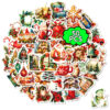 oly-5eebaccc0c61853480d9a961e28705dc Wholesale 50 Christmas Eve Family Atmosphere Cartoon Graffiti Stickers Decorative Luggage Notebook Stickers Drawing Paper