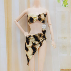 Leopard-print three-piece swimsuit without baby / 30