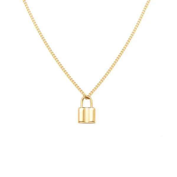 PVD Coated Real Gold Plated 18K Gold Geometric 304 Stainless Steel Waterproof Non Tarnish 304 Stainless Steel Necklace