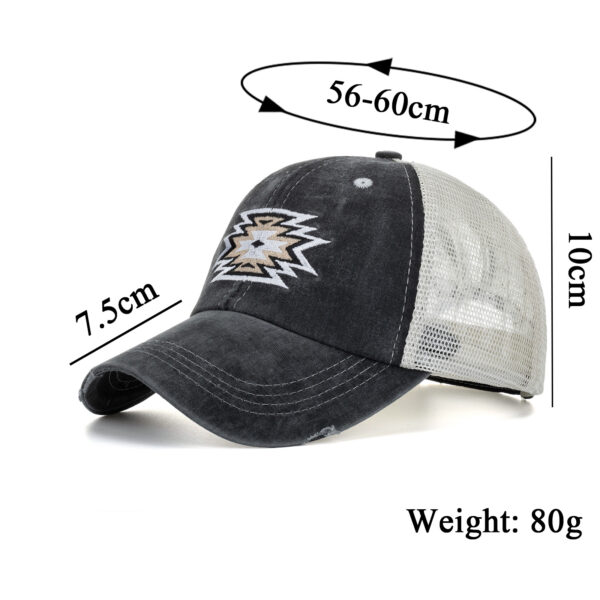 Wholesale Amazon AliExpress cross-border supply hat layer ponytail washed baseball cap embroidery casual baseball cap B946