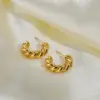 Wholesale Plating 316 Stainless Steel PVD Coated Earrings
