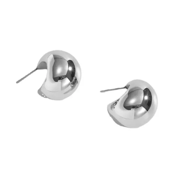 Wholesale 1 Pair Simple Style Geometric Stainless Steel Metal Ear Studs