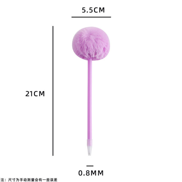 Wholesale Cute girl plush ball gel pen
