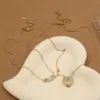 Wholesale Copper Vintage Style Plating Inlay Heart Shape Wings Zircon Pendant Necklace
