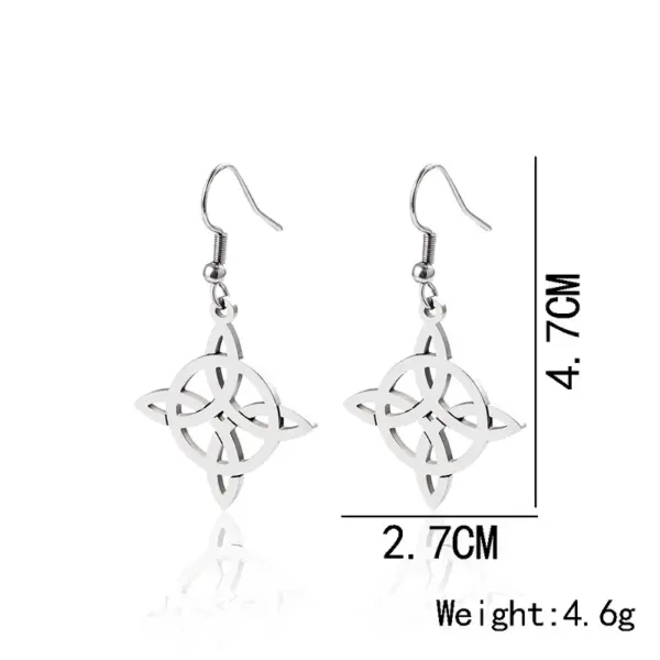 Stainless Steel Iron Symbol Simple Style Hollow Out Silver Ear Hook