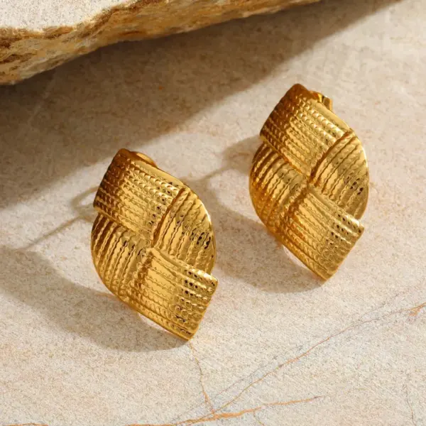 Wholesale 1 Pair Casual Basic Simple Style Geometric Circle 304 Stainless Steel 18K Gold Plated Ear Studs