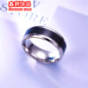 Wholesale Cross-border e-commerce explosions trendy men's fashion titanium steel inlaid carbon fiber ring does not fade factory direct sply ring