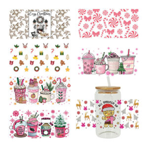 oly-5f10b7956e6e051a2a78cf39f0c2f0af Wholesale Christmas colorful drinks 16oz Cup UV DTF Wraps