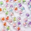 Wholesale 16mm High goods uv transparent sugar heart round beads straight hole beaded diy handmade mobile phone chain bracelet material jewelry accessories