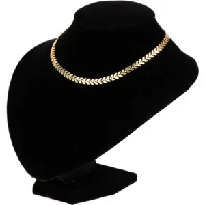 Wholesale Fashion New Fishbone Chain Hot-sale Real Gold Plated Color Preservation Sequin Copper Necklace Wholesale