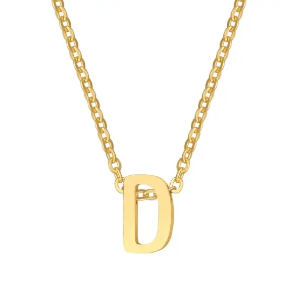 Wholesale Jewelry Simple Style Letter Stainless Steel Gold Plated Plating
