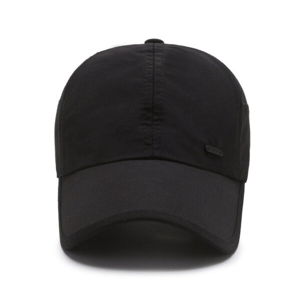 Wholesale Hat Summer Sunshade Casual Men's Baseball Cap Quick Dry Mesh Breathable Outdoor Sports Gauze Iron Label Cap