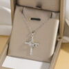 oly-5f497056edfb2d3353b7178793a411e1 Wholesale Necklace Women's Fashion Crown Cross Necklace Real Gold Electroplating Elegant Niche Design Jewelry