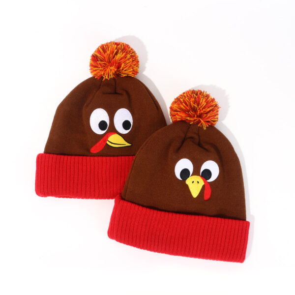 Wholesale Thanksgiving Children's Turkey Knitted Hat
