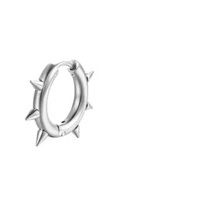 2.5*10 Sharp Cone Ear Clip Steel Color MS-047