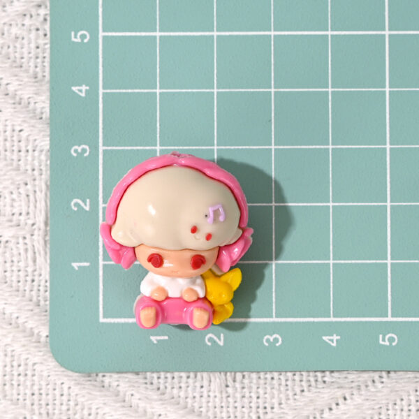 Wholesale Cute little boy earphones, rubber beads, DIY, OLY Exclusive