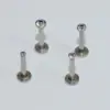 1 Piece Ear Cartilage Rings & Studs Hip-Hop Simple Style Round 304 Stainless Steel Inlay Rhinestones