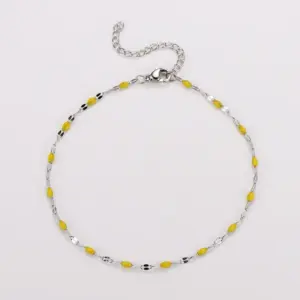Steel Color-Yellow / Lip chain
