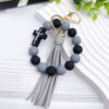 Wholesale Cross Beaded Bracelet Keychain