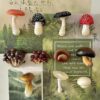 Wholesale Simulation Yunnan Mushroom Mushroom Mushroom Refrigerator Sticker Magnetic Adsorption Decoration Sticker Creative Home Decorations Magnetic Stereo Stereo