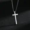 PVD Coated Gold Plated Cross 201 Stainless Steel Fashion Pendant Necklace
