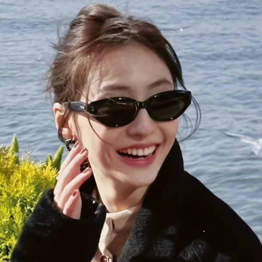 Wholesale Jennie's New Gm Retro Cat-Eye Sunglasses for Women with Small Faces, High-End Small Frames, European and American Street Photography, Sexy S