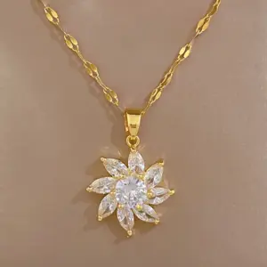 F502 Necklace [Titanium Steel Chain Copper Pendant]]