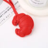 Wholesale New creative patch croissant pendant DIY leather bag keychain jewelry accessories