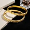 Wholesale Titanium Steel Starset 18K Gold Plated Simple Couple Gift Bracelet Casual Elegant Daily Wear Unisex Bracelet