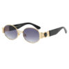 Wholesale Round Frame Sunglasses Metal Trendy Iuencer Sunglasses for Women Retro Lisa Style Photo Sunglasses