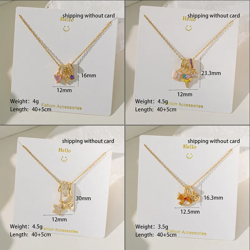 Wholesale PVD Coated Real Gold Plated 18K Gold Pentagram Ice Cream Animal 304 Stainless Steel Simple Style Waterproof Non Tarnish 304 Stainless Steel