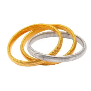 Ck92 Independent Three Rings (2 Gold and 1 Steel) 8mm