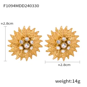 MDXF057-Gold Earrings