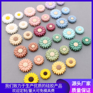 Wholesale Daisy Silicone Beads