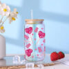 Wholesale Cute cartoon floral pattern 16oz Cup UV DTF Wraps