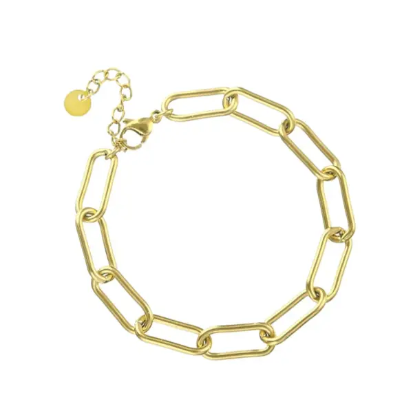 Wholesale Simple Style Geometric Stainless Steel Plating Bracelets