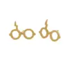 PVD Coated 18K Gold Real Gold Plated Glasses 304 Stainless Steel Fashion Waterproof Non Tarnish Ear Studs