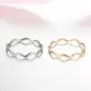 Wholesale Jewelry Fashion Geometric 201 Stainless Steel 18K Gold Plated Plating Open Ring