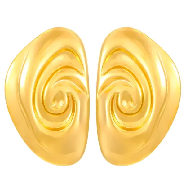 1 Pair Retro Simple Style Commute Geometric 304 Stainless Steel 18K Gold Plated Ear Studs