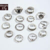 Wholesale Cross-border Retro Butterfly Flower Moon Antique Ring Punk Snake Eye Hollow-out Stacked Joint Ring suit