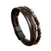Wholesale Layered Hand-Woven Leather Beaded Bracelet
