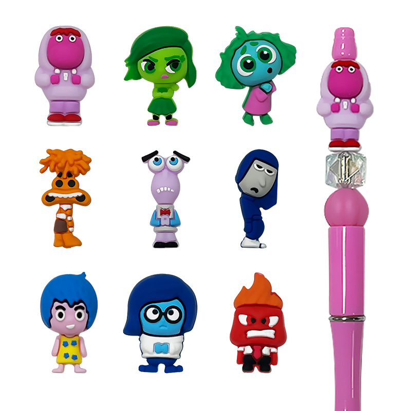 Wholesale Silicone Green Cartoon Character 3D DIY Beads
