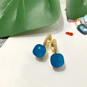 Golden Sea Blue Jade (with Diamond)