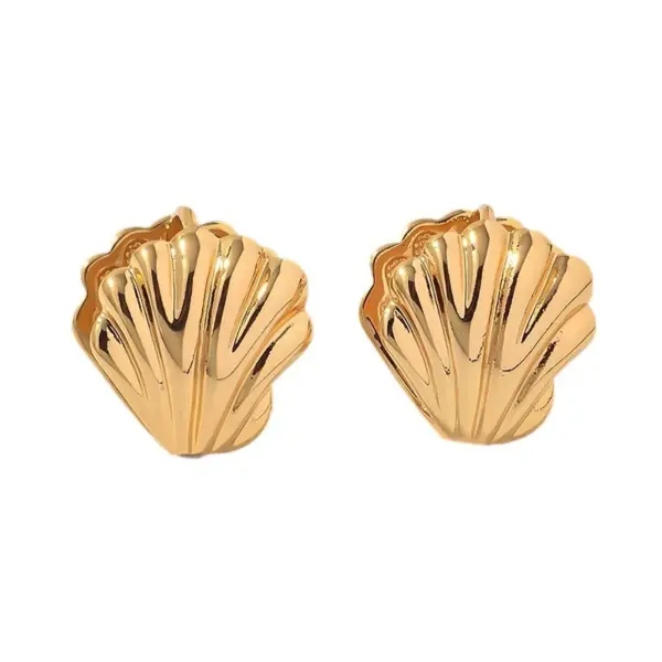 1 Pair Simple Style Geometric Plating Copper Hoop Earrings Drop Earrings