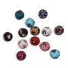 Wholesale large aperture color rhinestone leopard clay diamond ball Shambhala heavy diy beads mobile phone chain aessories